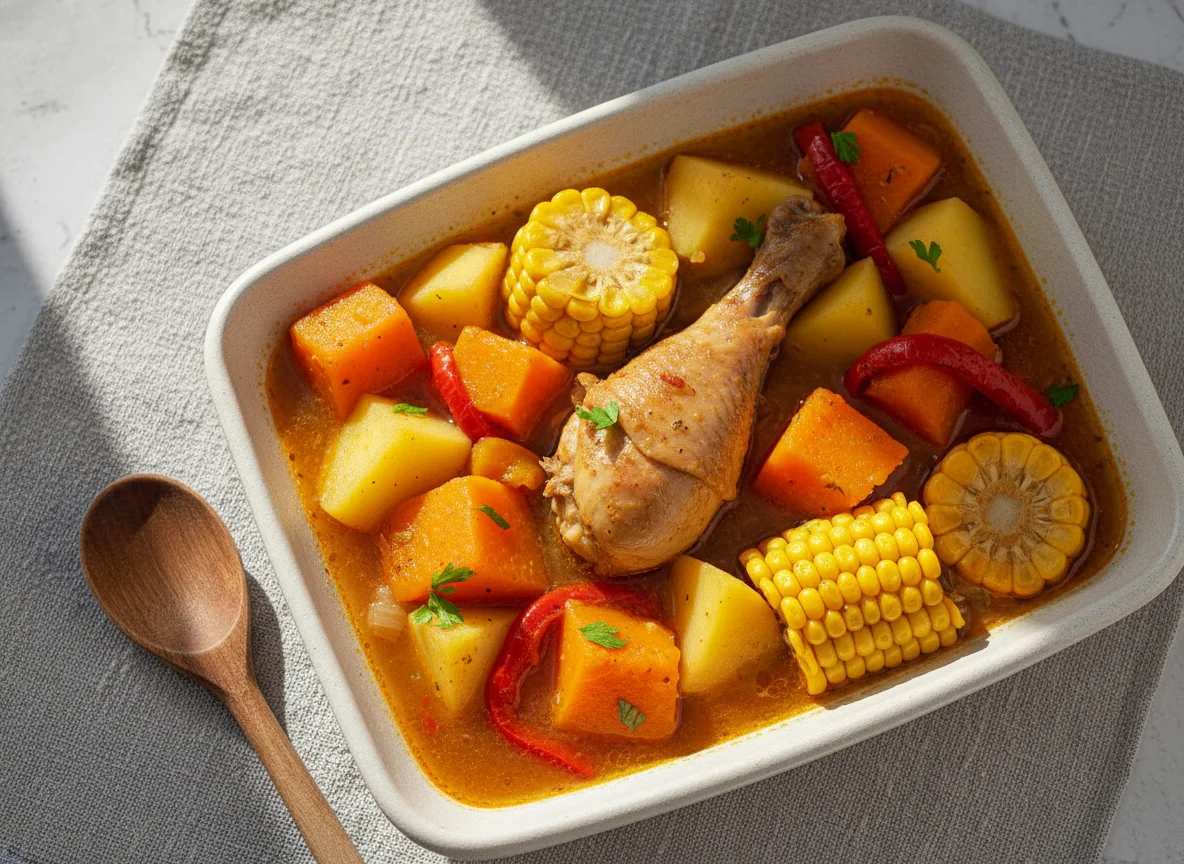 Cazuela de pollo photo