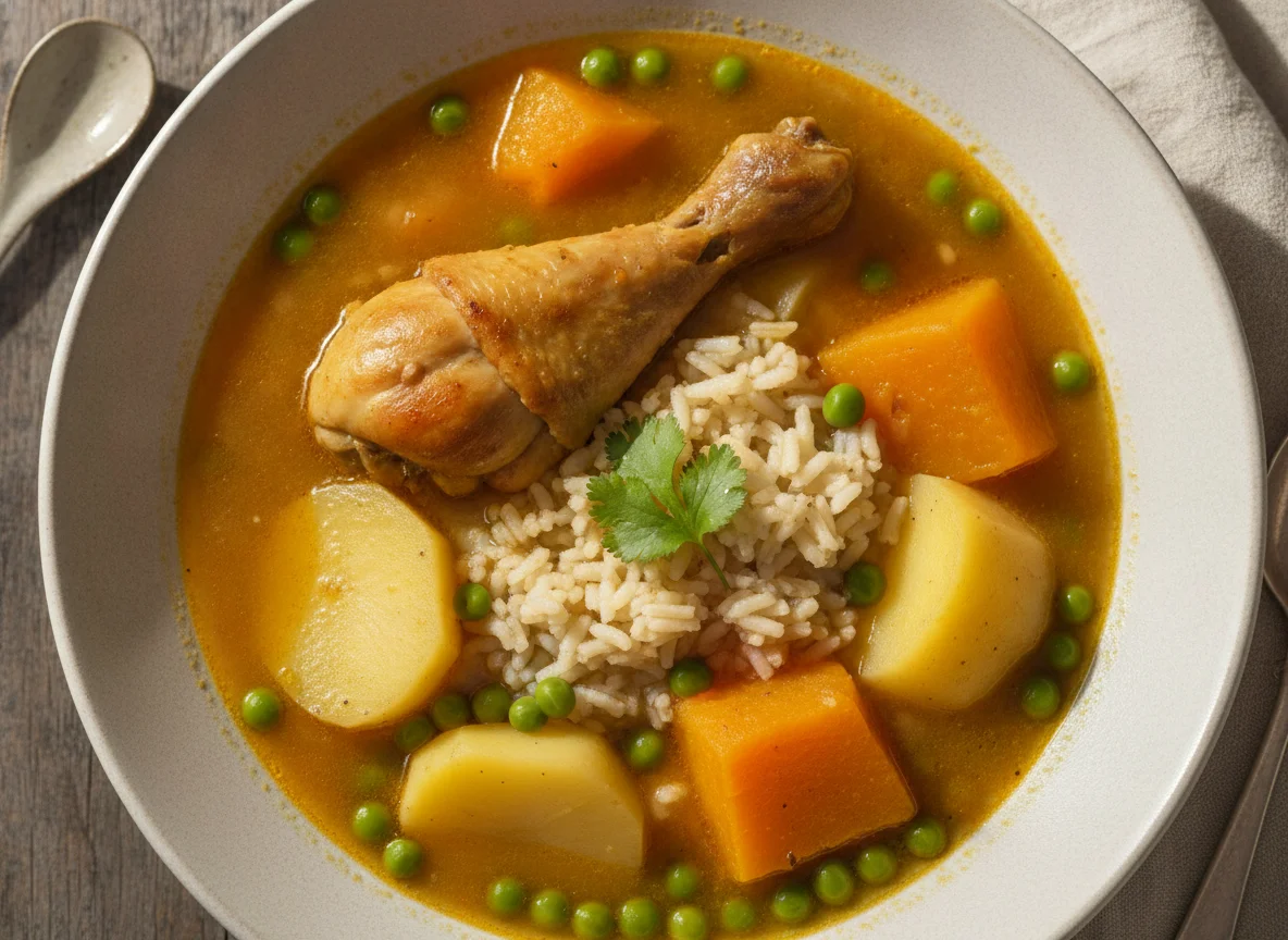 Cazuela de pollo chilena photo