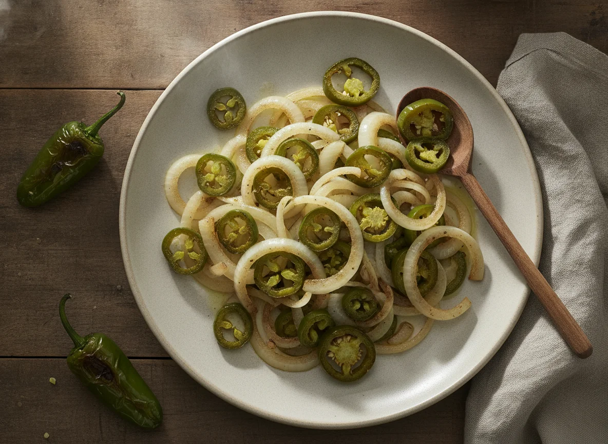 Cebolla y Chile Jalapeño Salteados photo