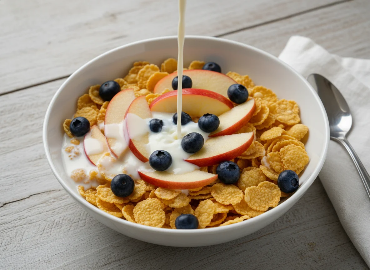 Cereal con frutas photo