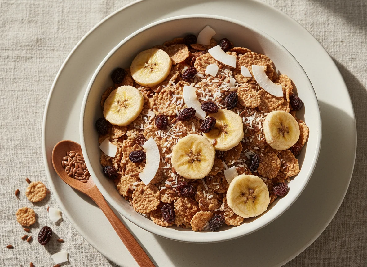 Cereal con frutas y fibra photo