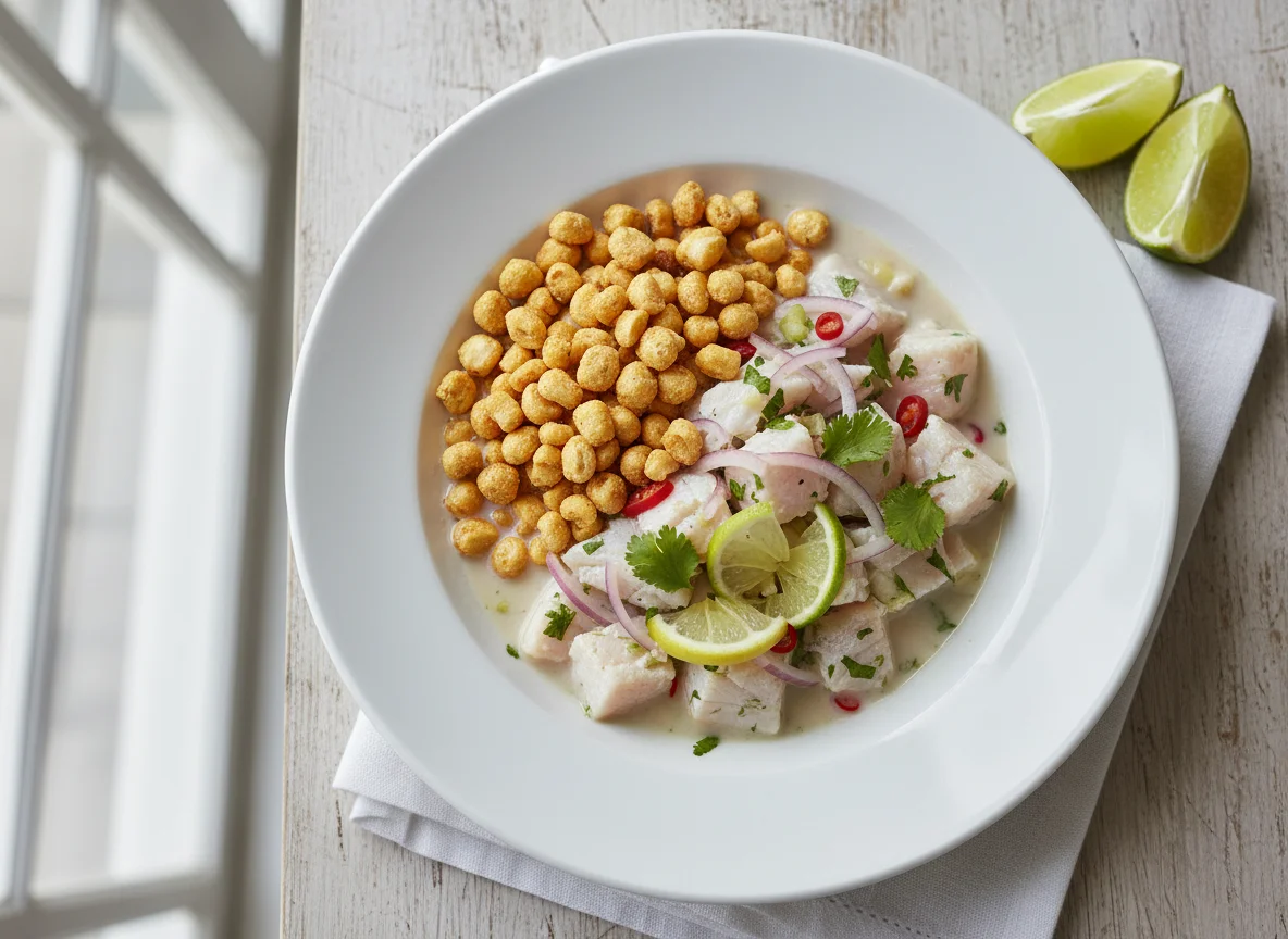 Ceviche con cancha photo