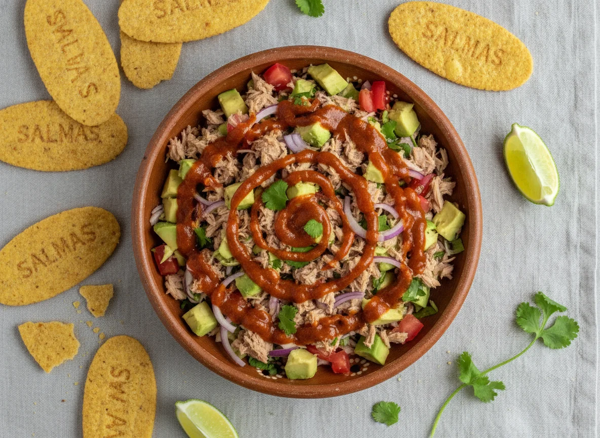 Ceviche de atún con tostadas Salmas photo