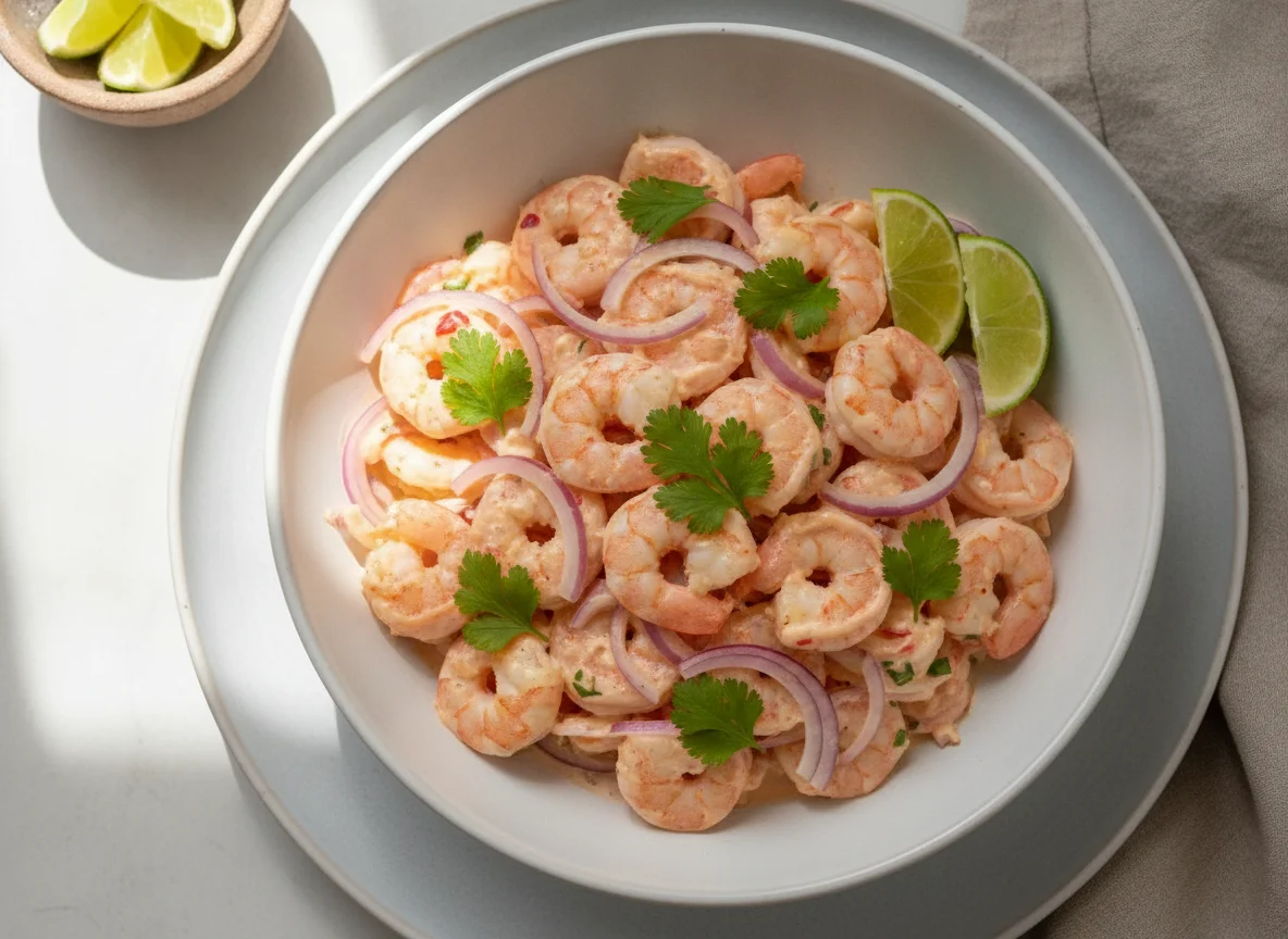 Ceviche de camarón colombiano photo