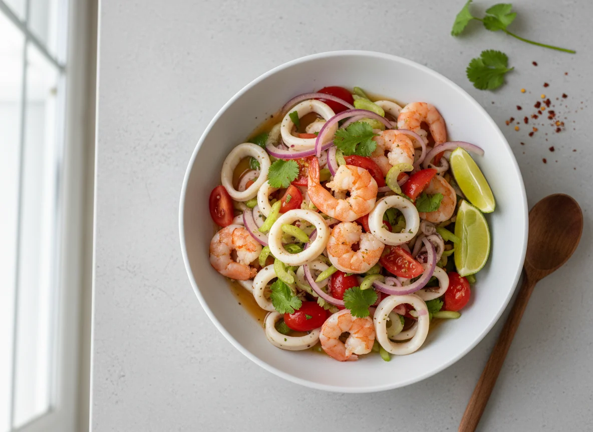 Ceviche de mariscos photo