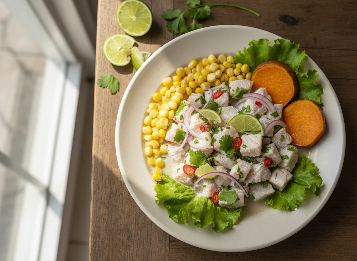 Ceviche de pescado photo