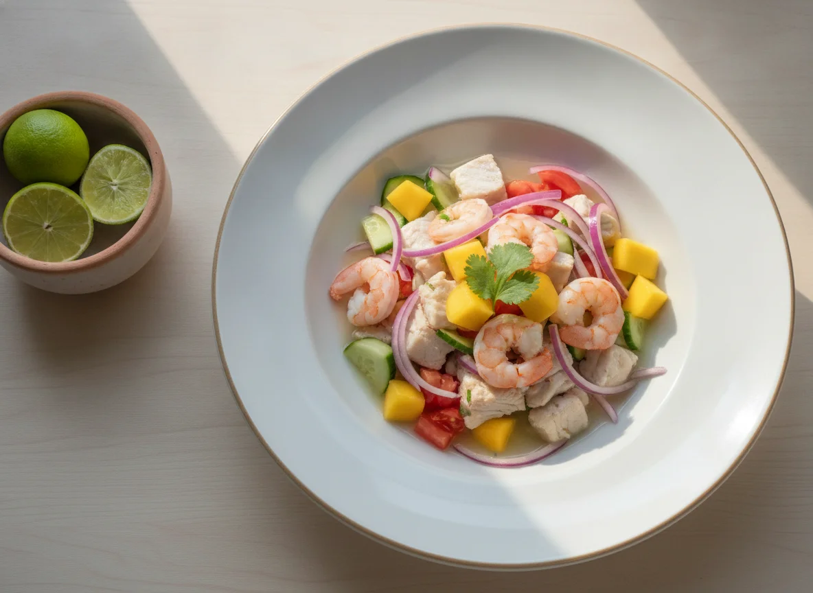 Ceviche de Pescado y Camarón photo
