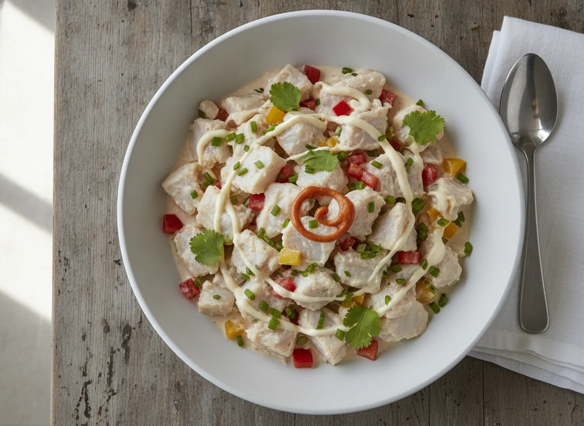 Ceviche de Reineta con Mayonesa photo