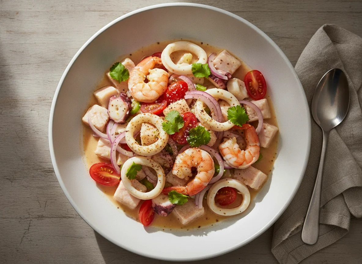 Ceviche Mixto Colombiano photo