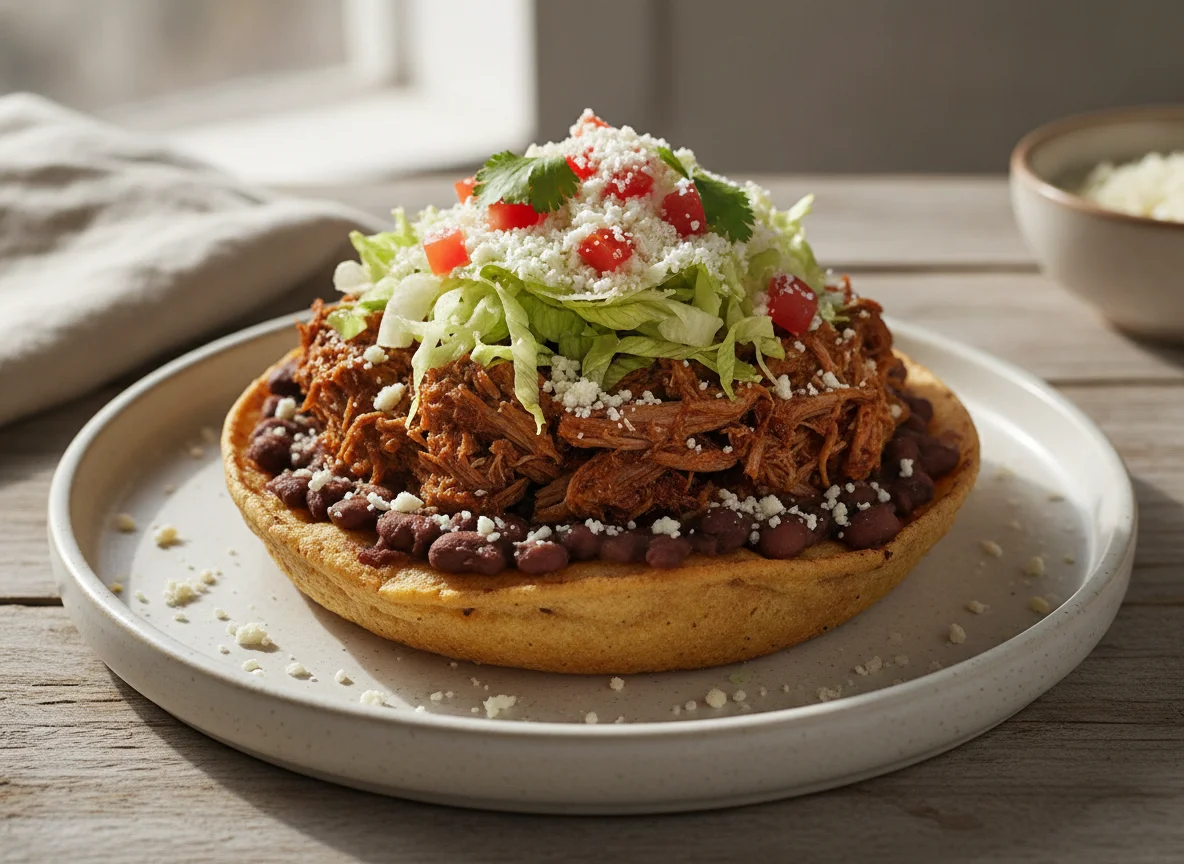 Chalice o Tostada de Carne Mechada photo