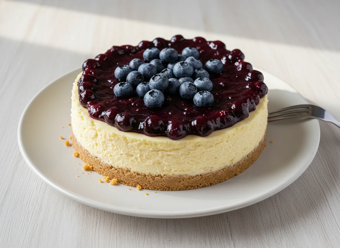 Cheesecake de arándanos photo