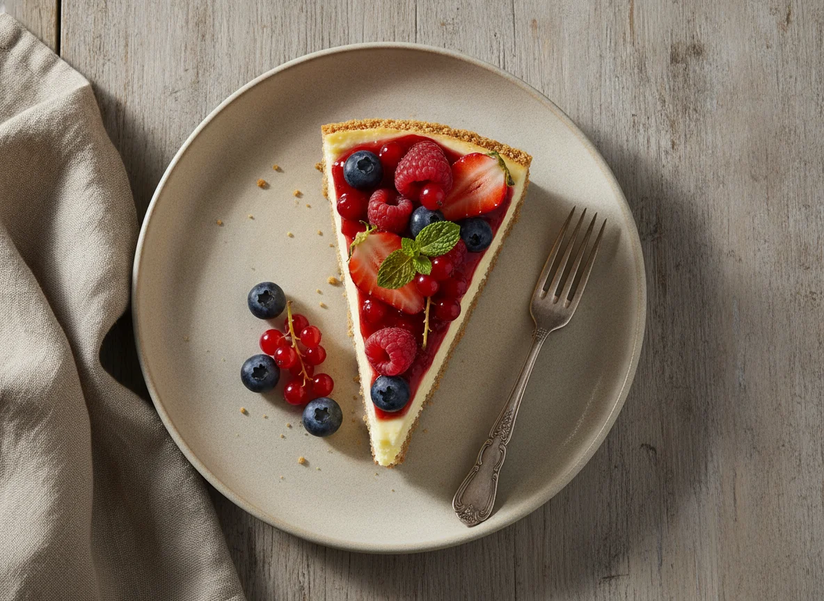 Cheesecake de frutos rojos photo