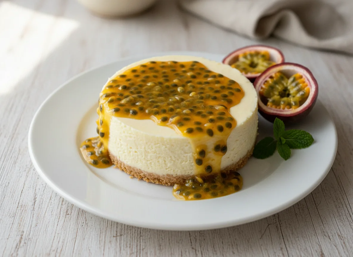 Cheesecake de maracuyá photo