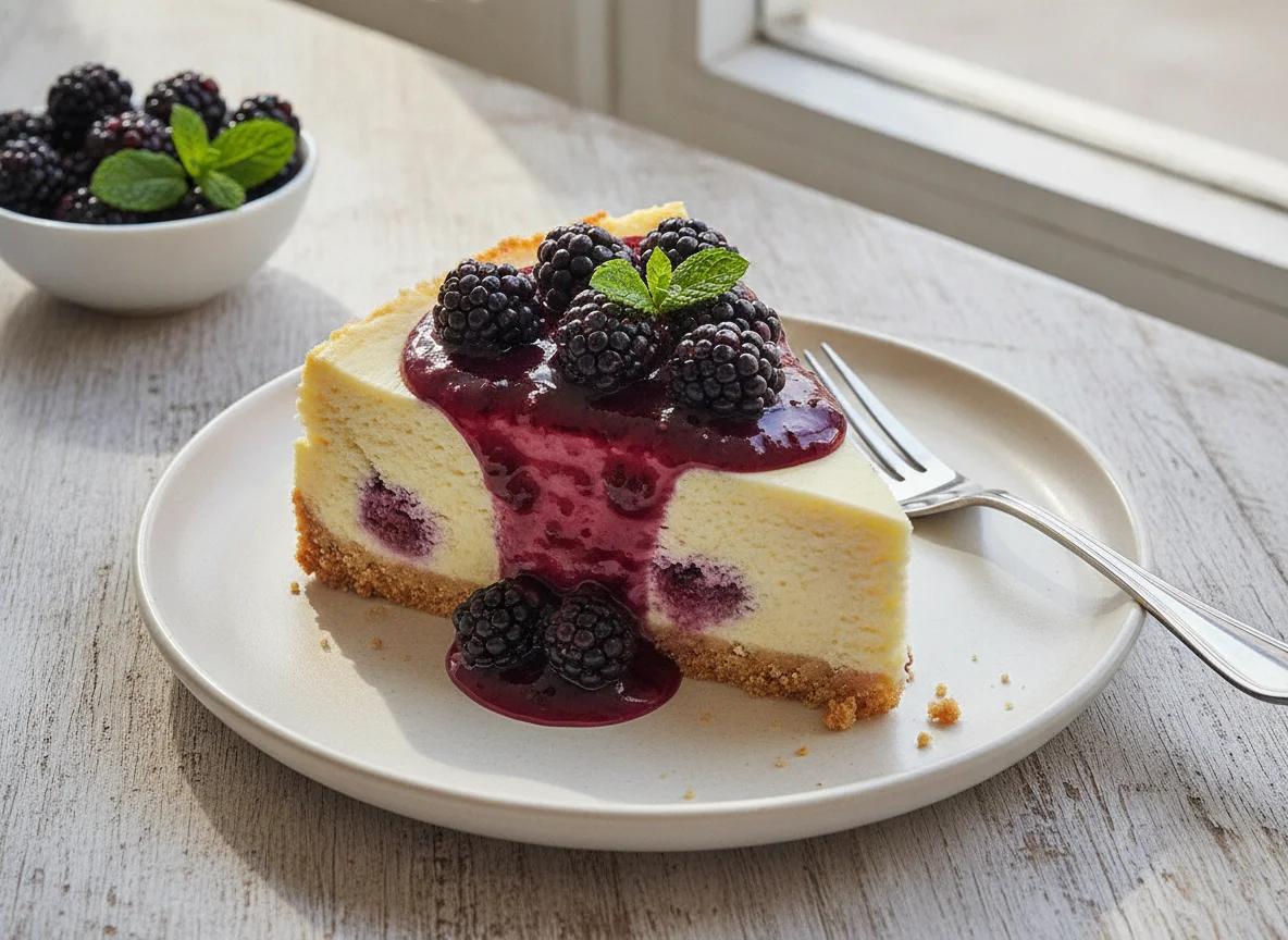 Cheesecake de zarzamora photo