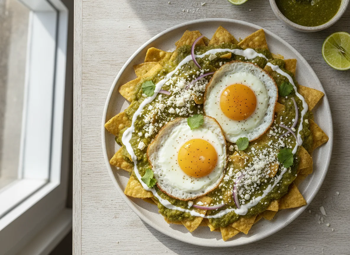 Chilaquiles con huevo photo