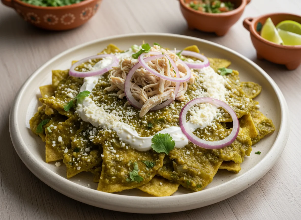 Chilaquiles Verdes con Pollo photo