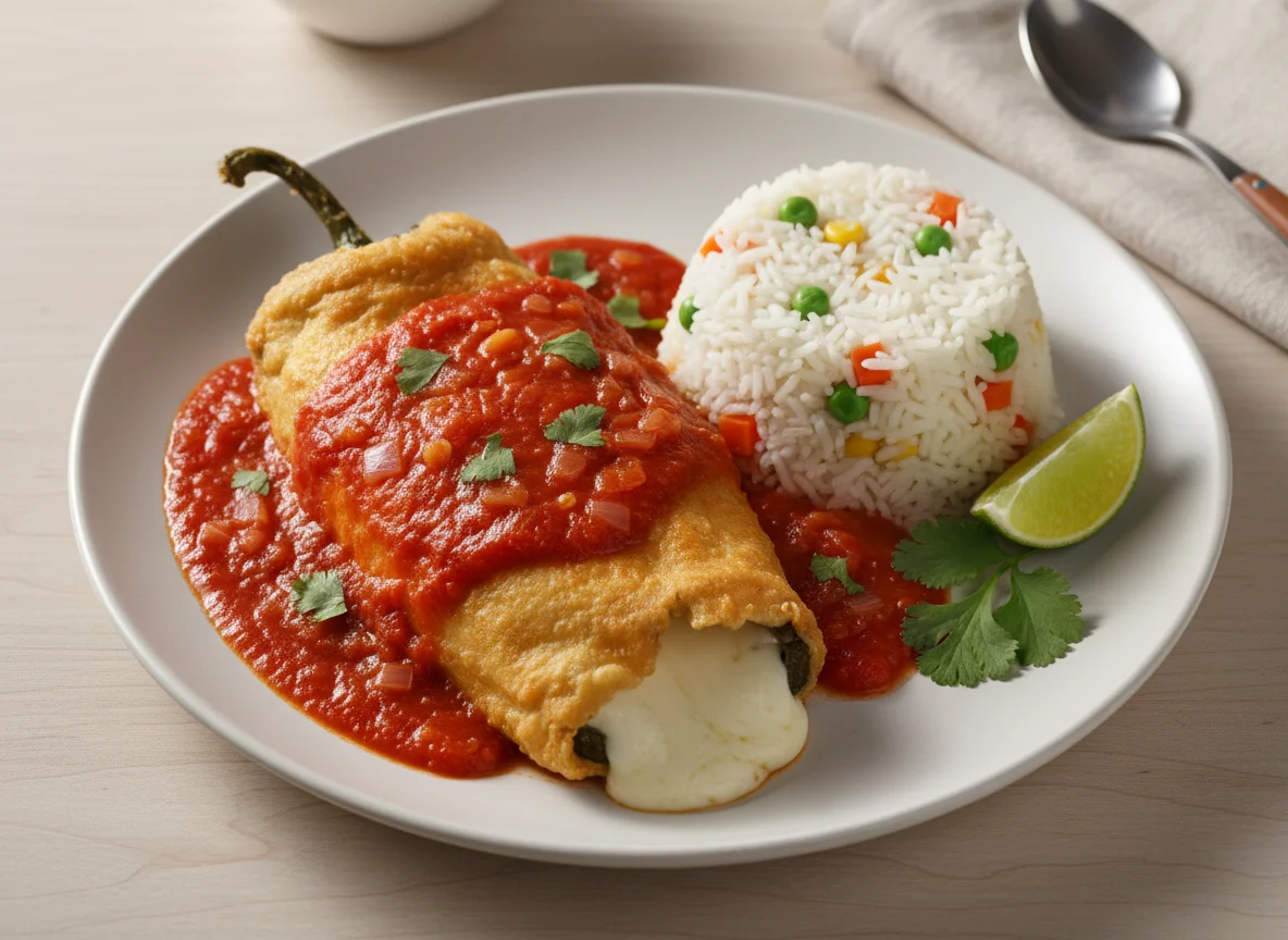 Chile Relleno con Arroz photo