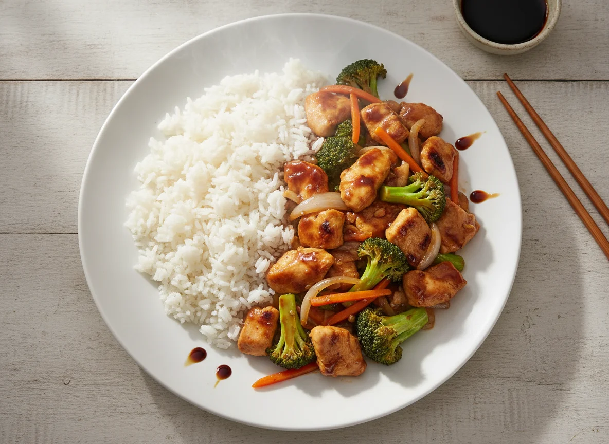 Chop Suey de Pollo con Arroz photo