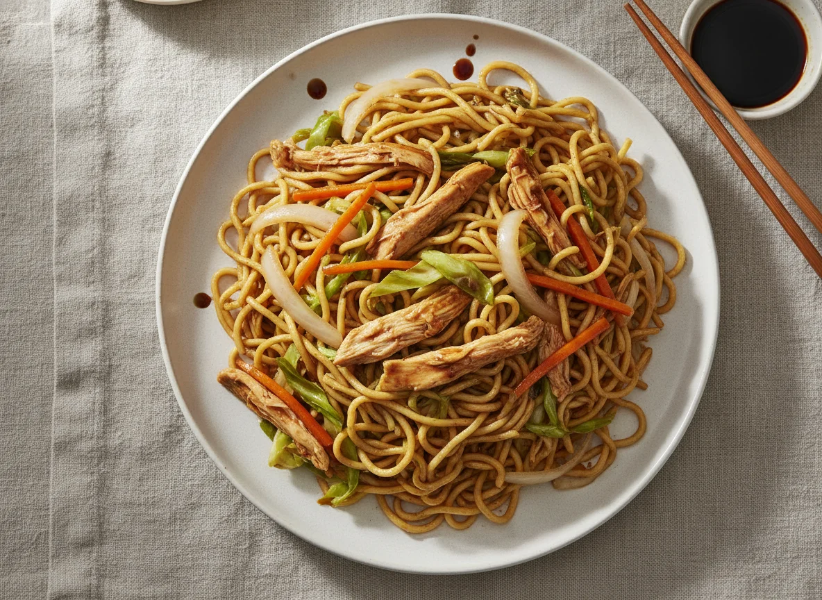 Chop Suey Hondureño con Pollo y Fideos photo