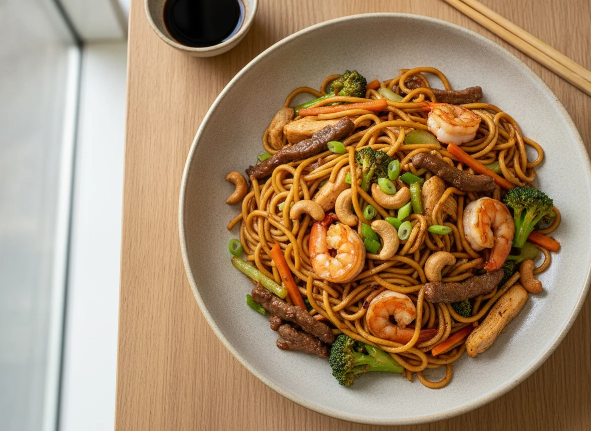 Chow Mein Mixto Estilo Guatemalteco photo