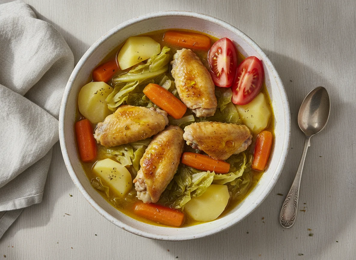 Cocido de pollo con verduras photo