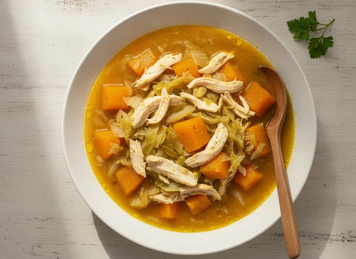 Cocido de verduras con pollo photo