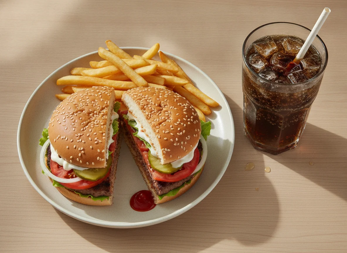 Combo Whopper con Papas Fritas y Bebida photo