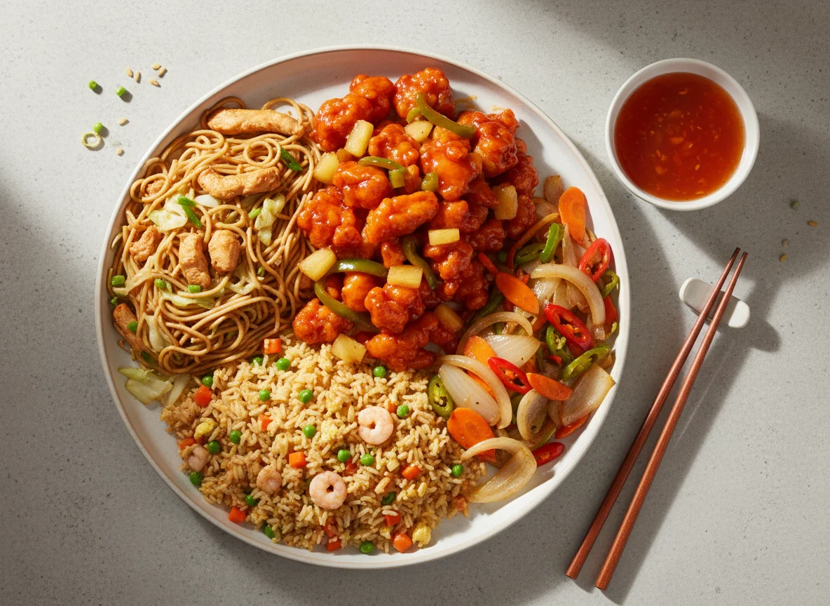 Comida china variada photo
