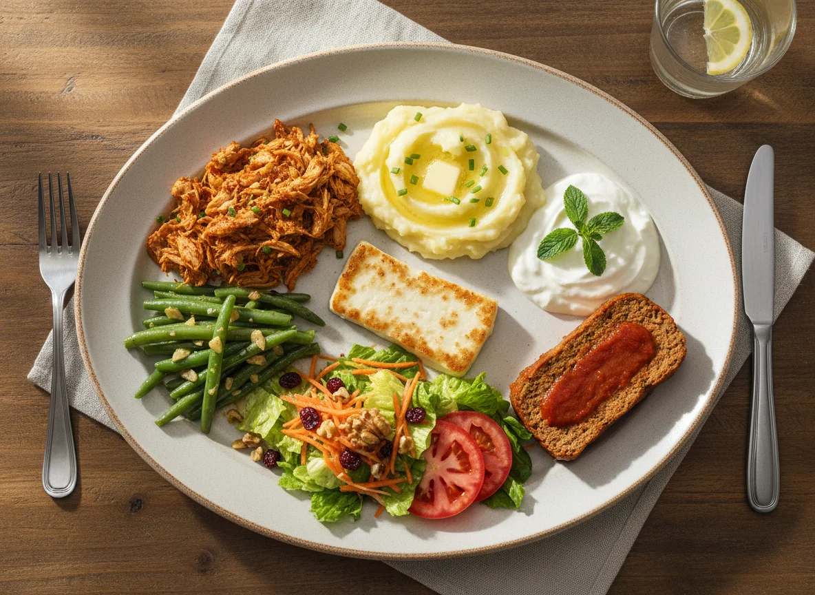 Comida preparada variada photo