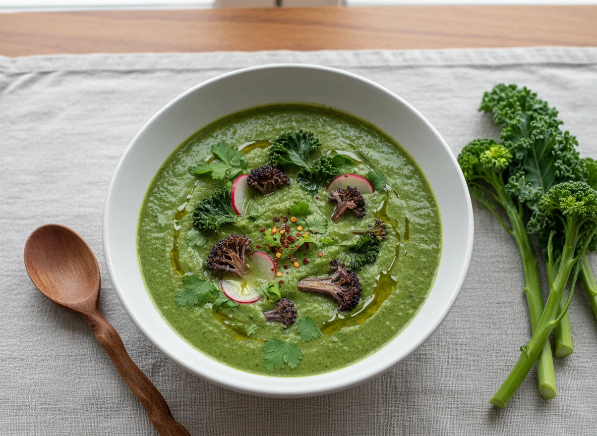 Crema de Brócoli y Kale photo