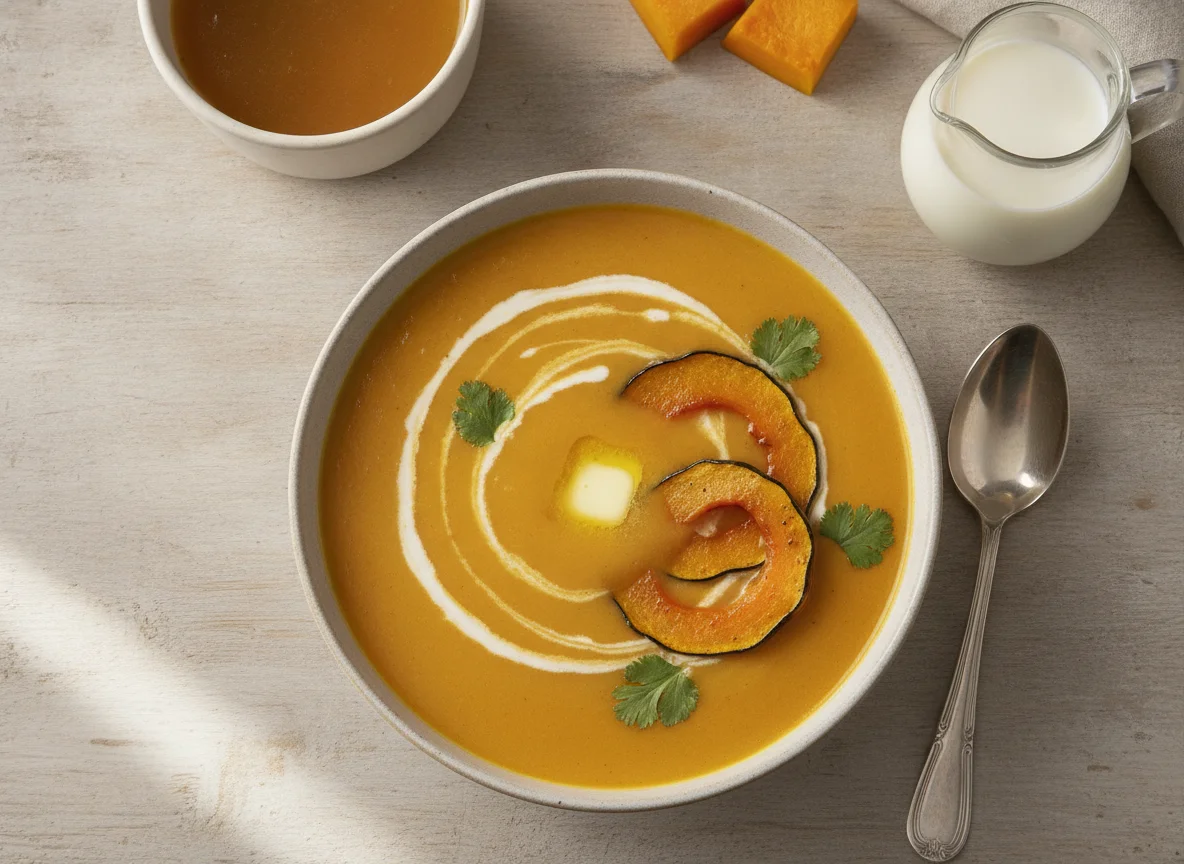 Crema de calabaza de castilla photo