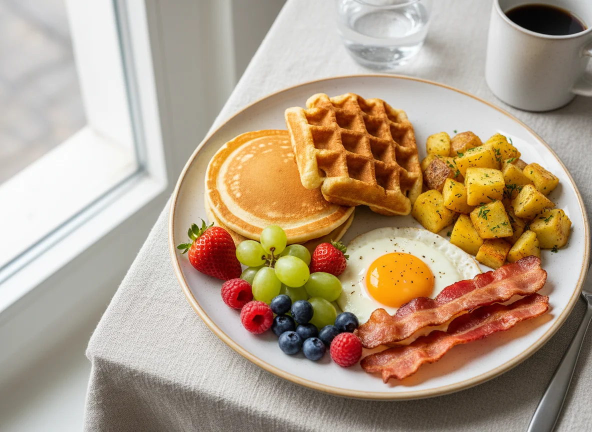 Desayuno americano completo photo