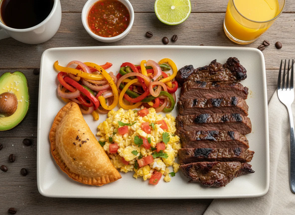 Desayuno colombiano variado photo