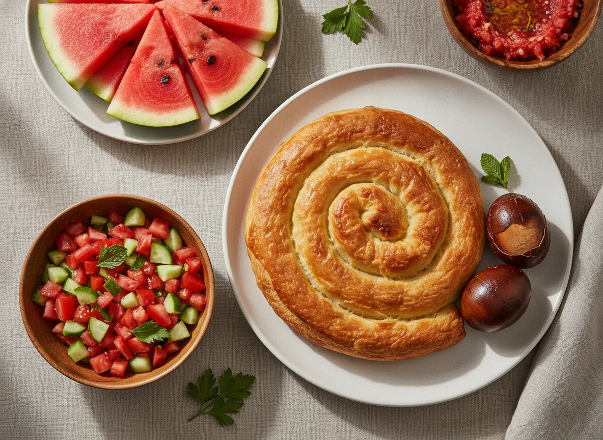 Desayuno de Shabat israelí con Jachnun photo
