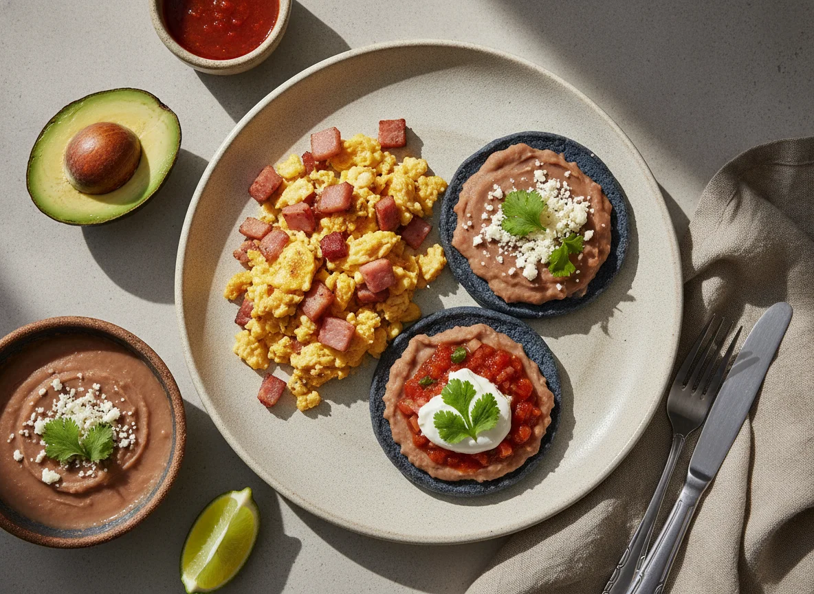 Desayuno Mexicano con Huevos y Sopes photo