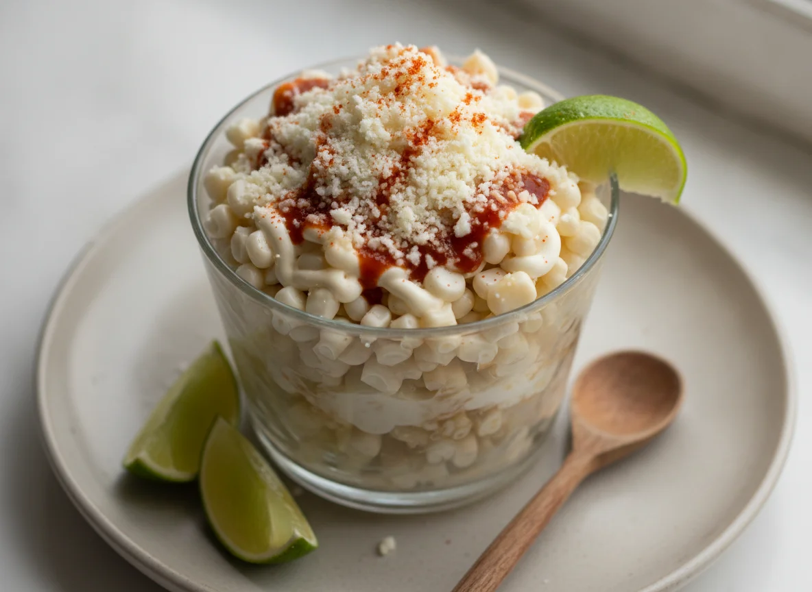 Elote en vaso (Esquite) photo