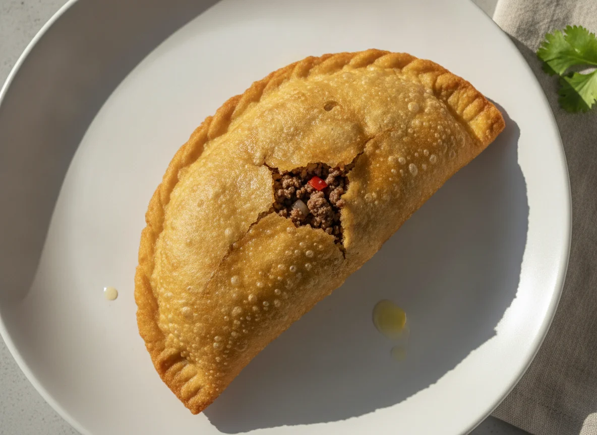 Empanada de carne frita photo