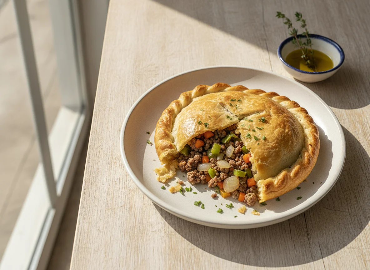 Empanada de carne y verduras photo