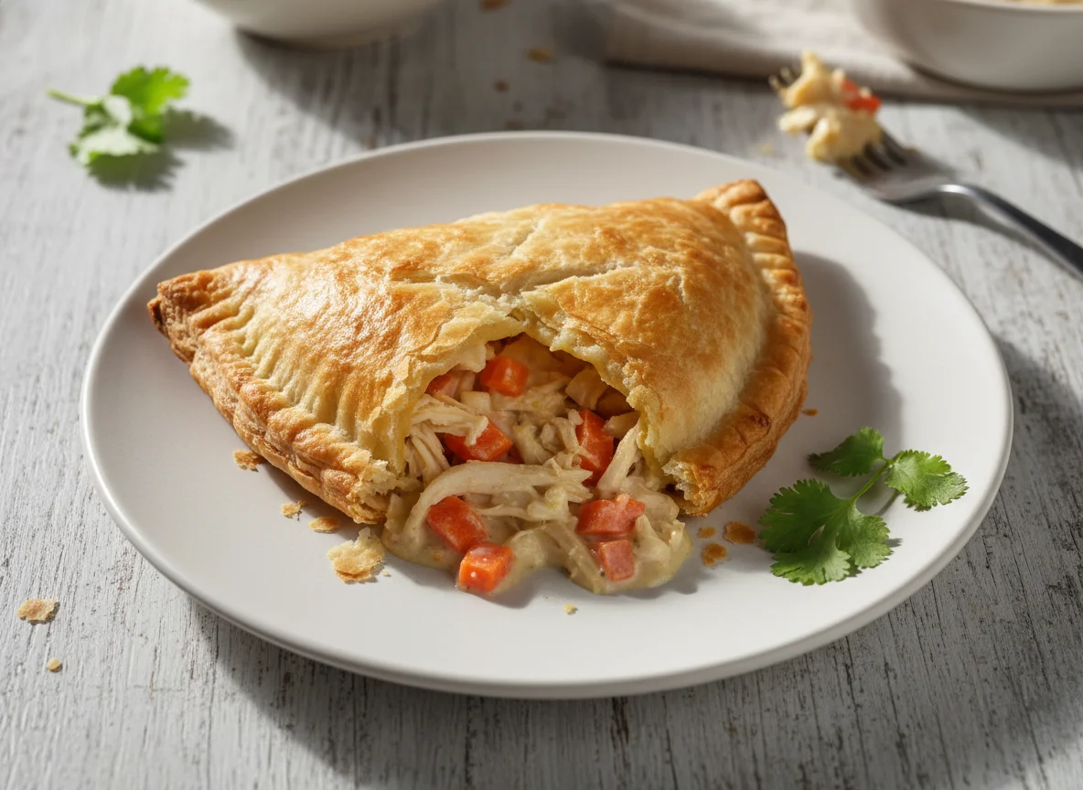 Empanada de pollo y verduras photo