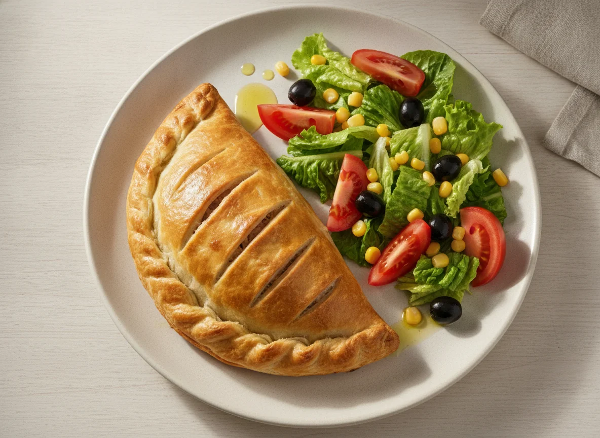 Empanada gallega con ensalada mixta photo
