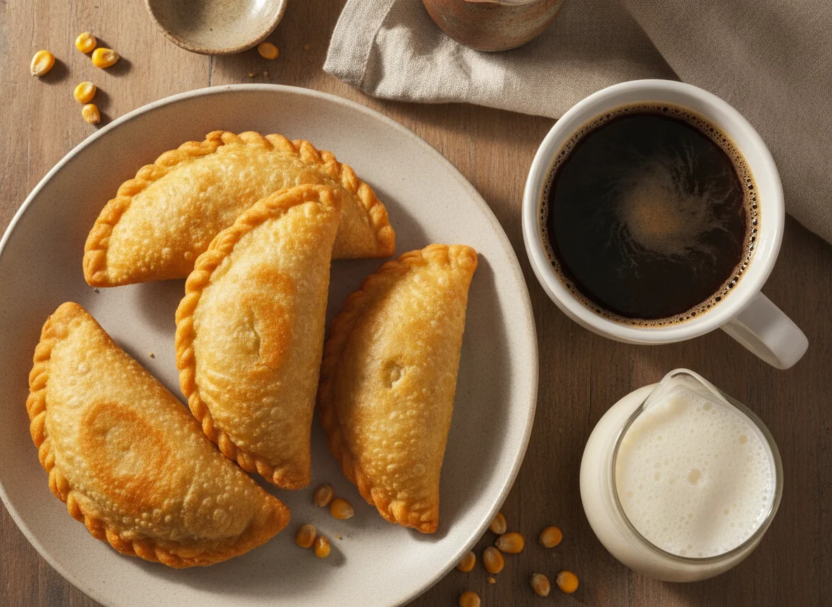 Empanadas y café con leche photo