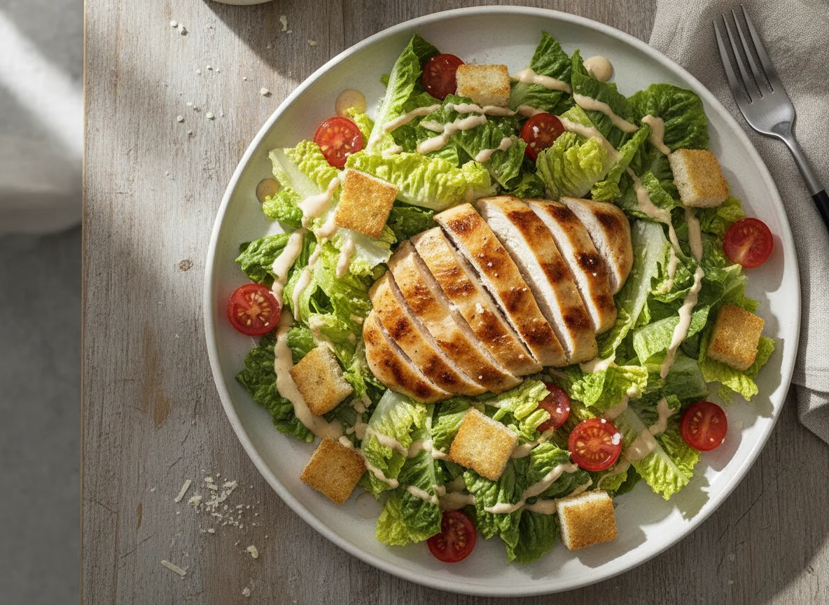 Ensalada César con Pollo a la Parrilla photo