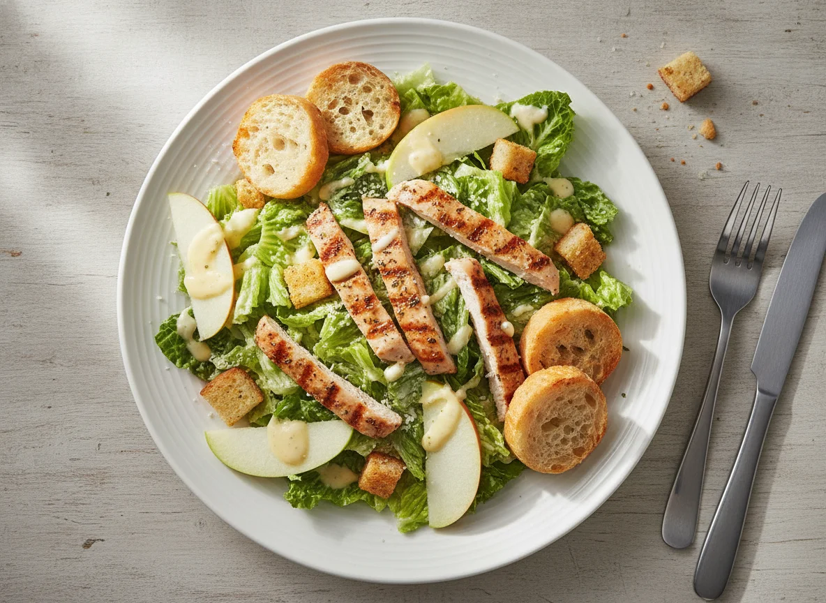 Ensalada César con Pollo y Manzana photo