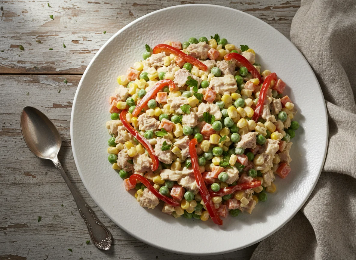 Ensalada con Atún y Mayonesa photo