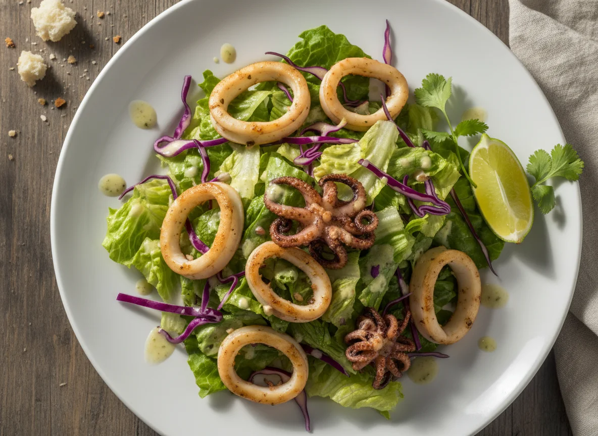 Ensalada con calamar photo