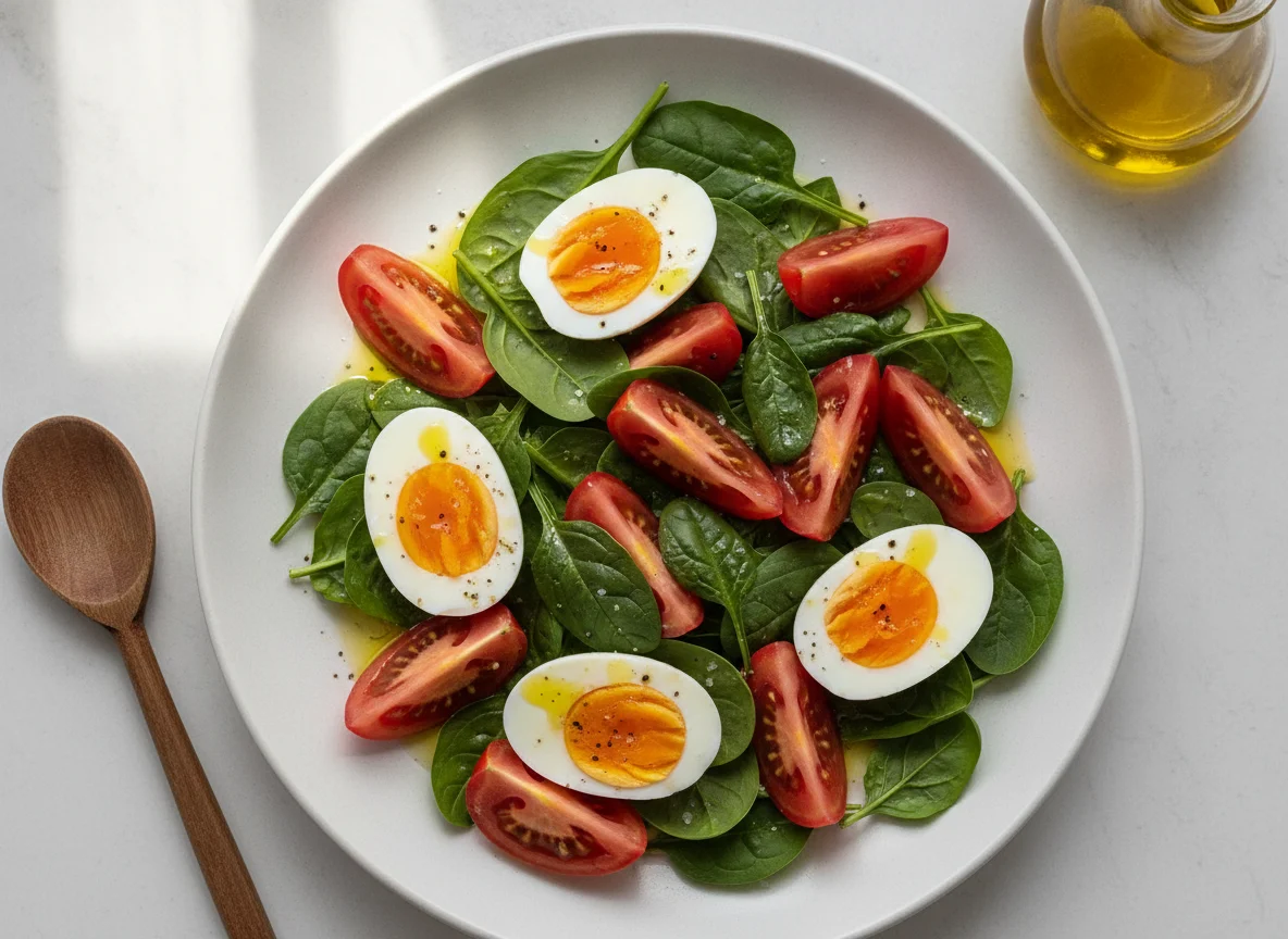 Ensalada con huevo duro photo