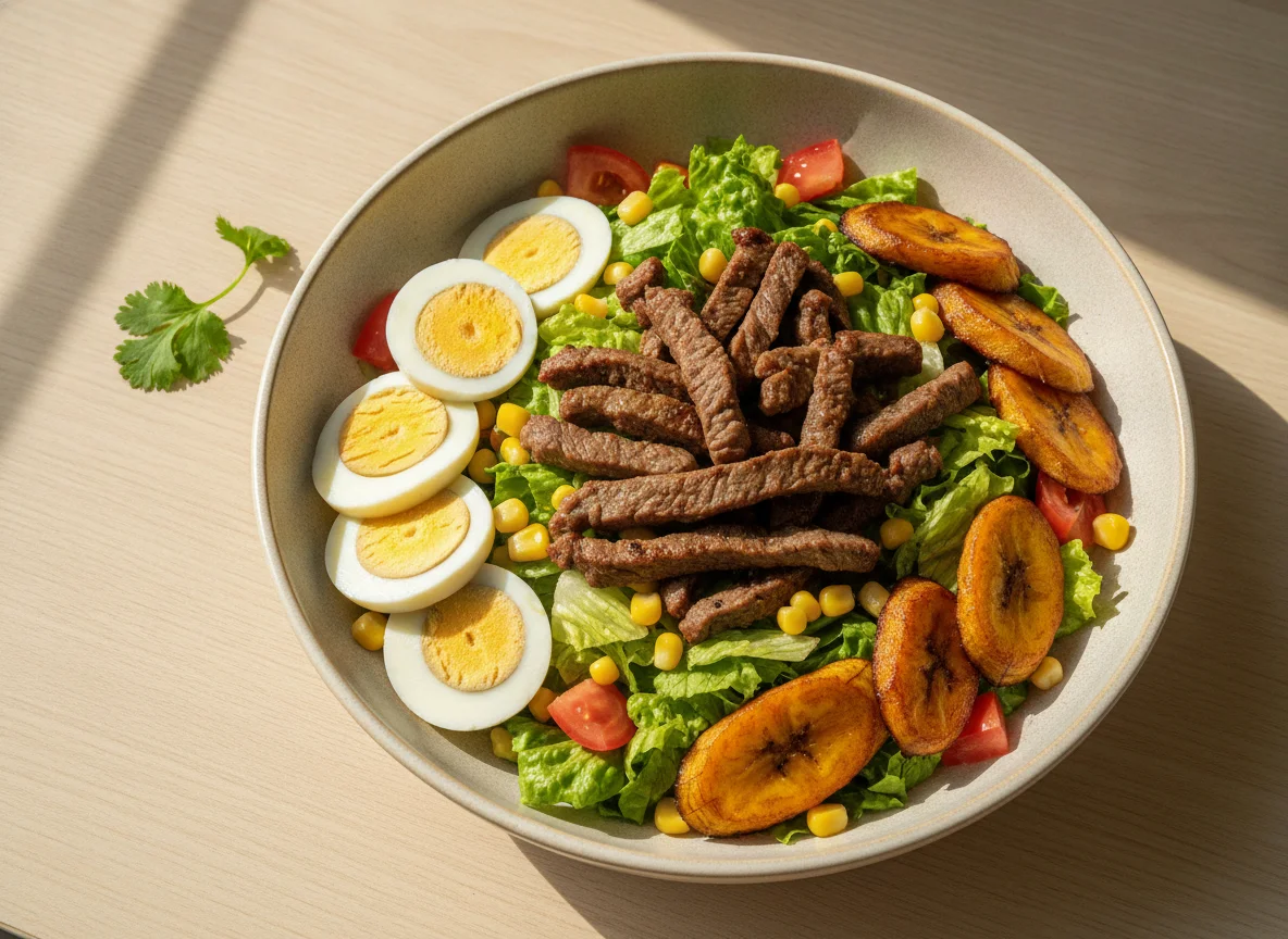 Ensalada con Philadelphia Steak photo