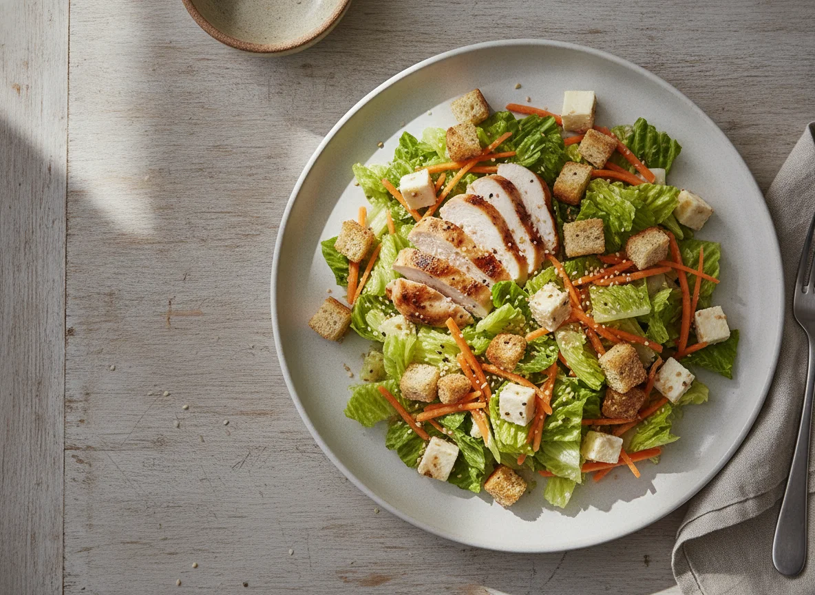Ensalada con Pollo y Queso Panela photo