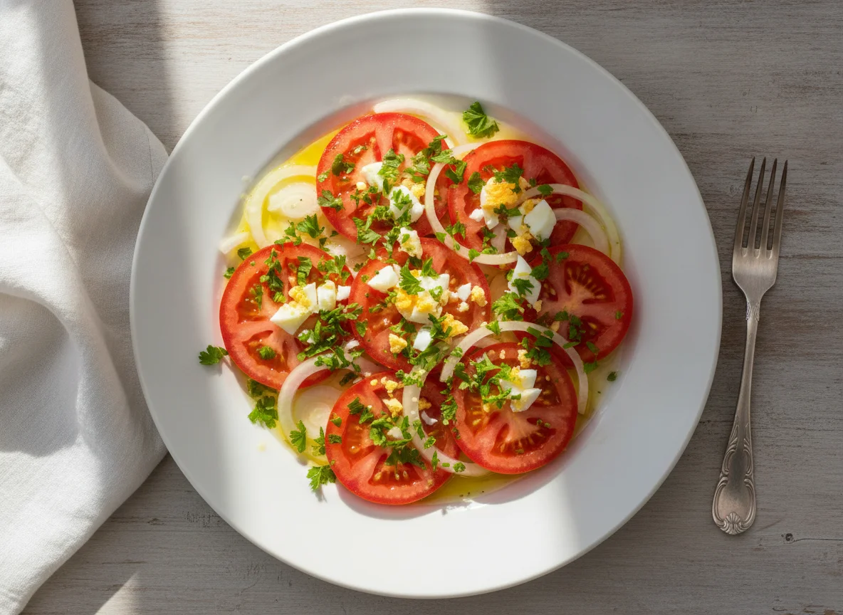 Ensalada criolla con aderezo photo