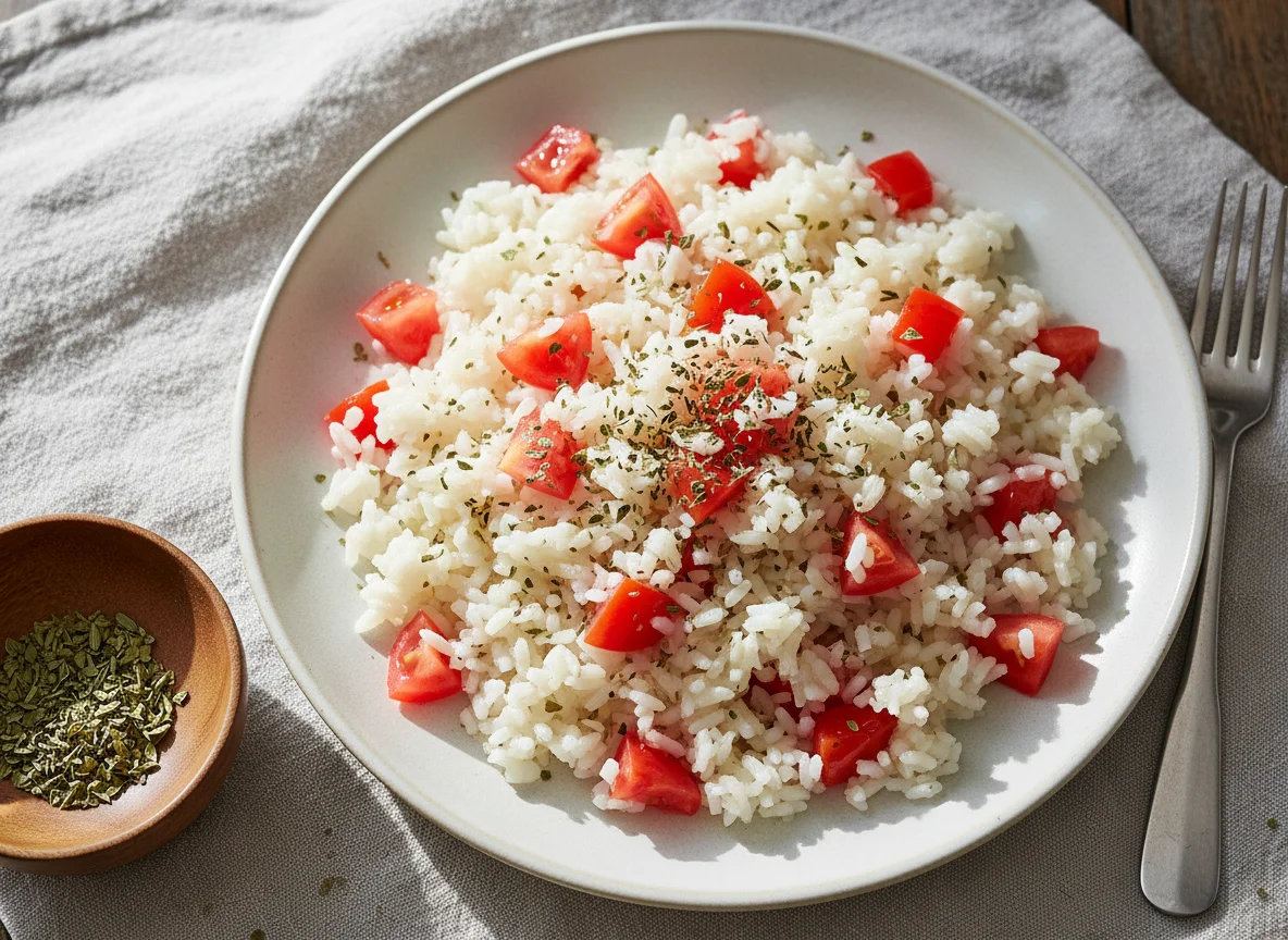 Ensalada de Arroz con Tomate y Cebolla photo